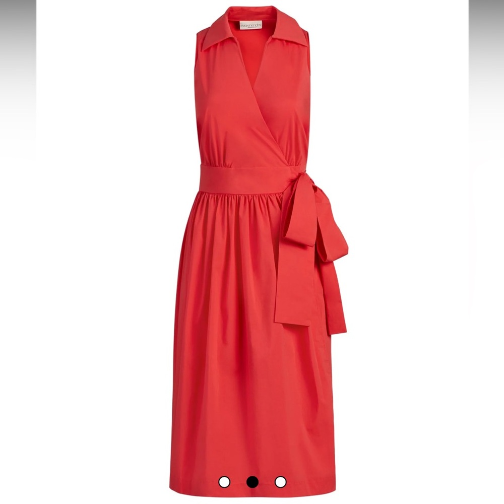 Eva Mendez Coralia Wrap Dress in Coral